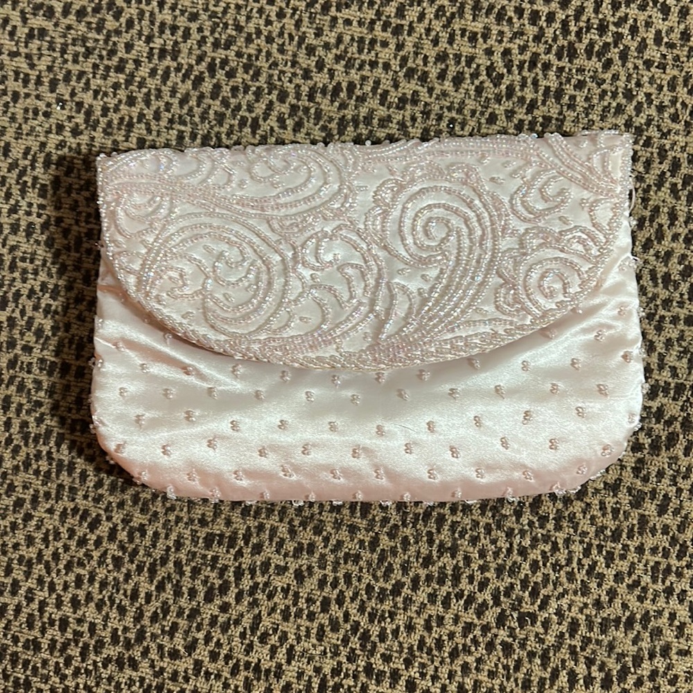 Vintage Pink Beaded Bag